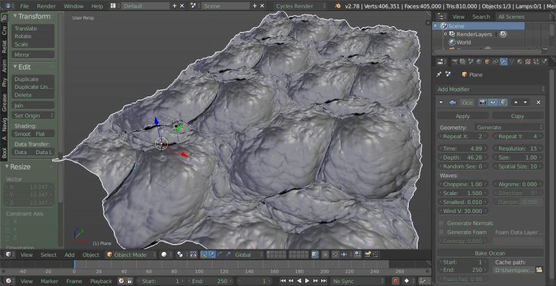 Ocean Modifier Not Showing Waves Blender Stack Exchange - Elegant Dark Art - HD