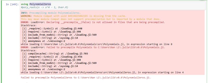 Jupyter Notebook Polynomialzeros Package In Julia Stack Overflow - Minimal Pattern Collection - Mobile Quality