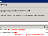 Network Share Windows 2008 R2 Folder Sharing Across Domain Displays
