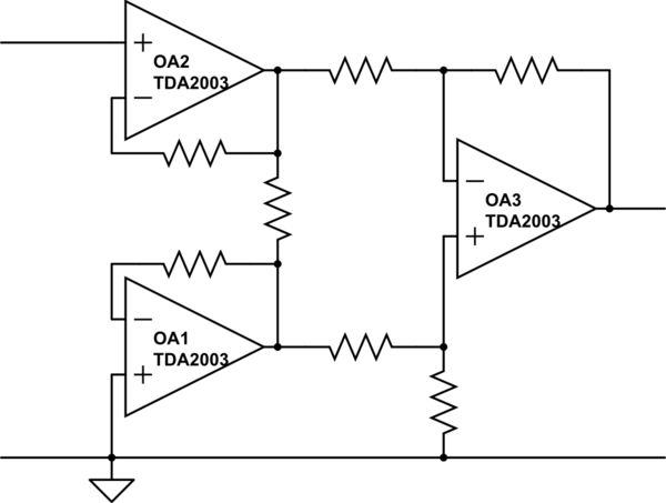 Operational Amplifier Using Tda2003 As A Typical Op Amp Electrical - Download Modern Landscape Pattern | HD
