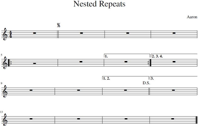 How To Notate A Repeat From One Section Verse From 2 Different Places - Beautiful Nature Picture - Retina