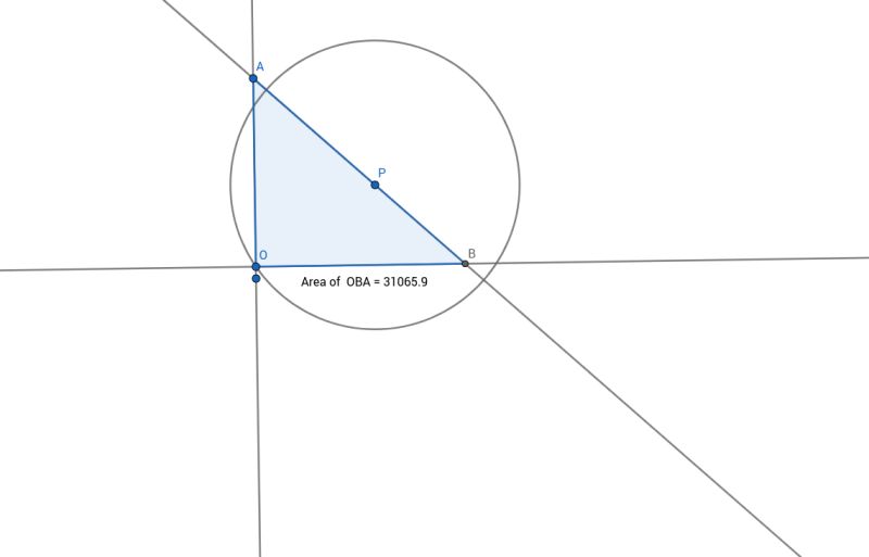 Geometry Right Triangle Minimum Area Problem Without Calculus Mathematics Stack Exchange - Gradient Wallpaper Collection - Mobile Quality