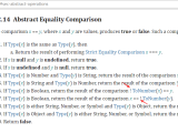 Javascript Ecmascript Abstract Equality Comparison Stack Overflow