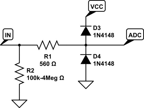 Diodes Clarification On Adc Protection Circuit Electrical - 4K Ocean Illustrations for Desktop