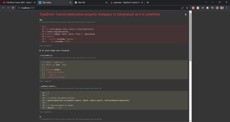 Javascript Typeerror Cannot Destructure Property Company Of Jobs - Minimal Wallpapers - Classic 4K Collection