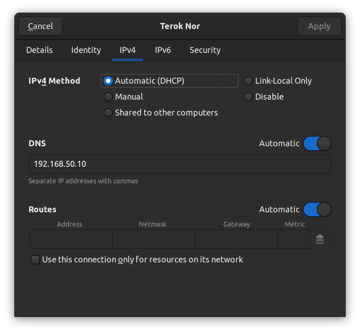 Custom DNS Added