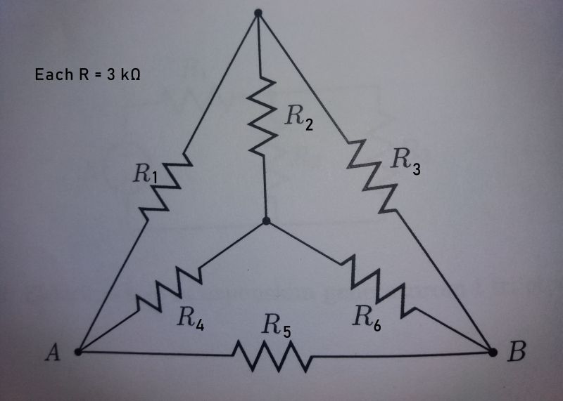 Calculating Total Resistance For Resistor Network Circuit Electrical - Premium Geometric Design Gallery - High Resolution