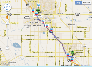 google route maps interest points along doing