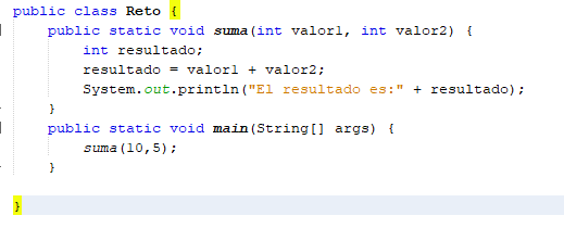  En Cod Java En Java su mtodo principal siempre debe ser.