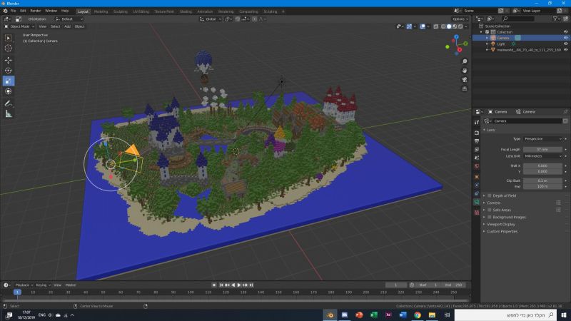 My First Blender Render Minecraft Map - Gradient Arts - Artistic Ultra HD Collection