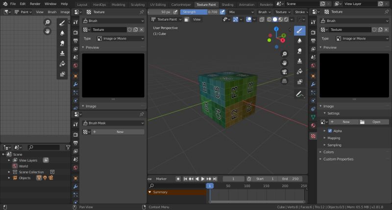 Adding Image Textures In Texture Paint Blender Stack Exchange - Download Premium Landscape Art | Mobile
