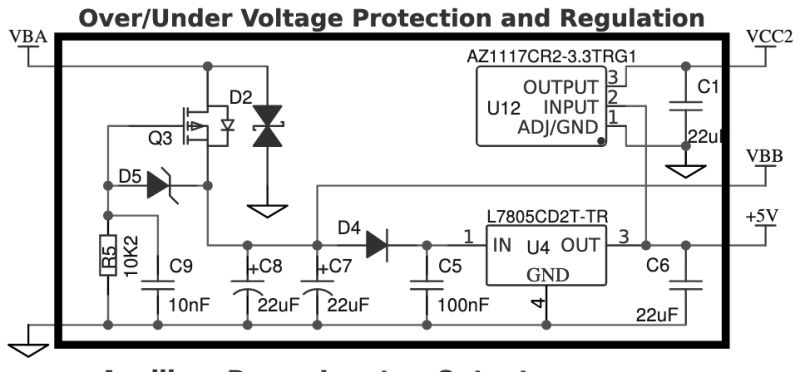 Power Electronics Input Protection Diodes Functioning With Circuit - Retina City Illustrations for Desktop