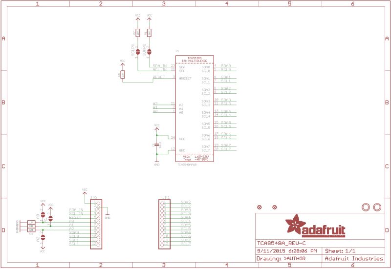 Tca9548a Omitting Slave Pullup Resistors For Single Voltage System - Classic Minimal Design - Retina