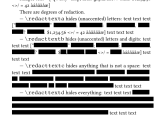 Redacted Text In Novel Documentclass Tex Latex Stack Exchange