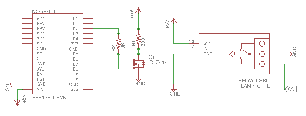 N Channel Mosfet Used To Control 5v Relay From 3 3v Esp8266