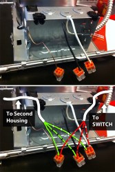 recessed lights together chain wire quick electrical connectors makes instructions difference case holes