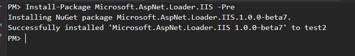 C How To Install Asp Net 5 Iis Loader Using Nuget Stack Overflow - Premium Nature Picture - HD