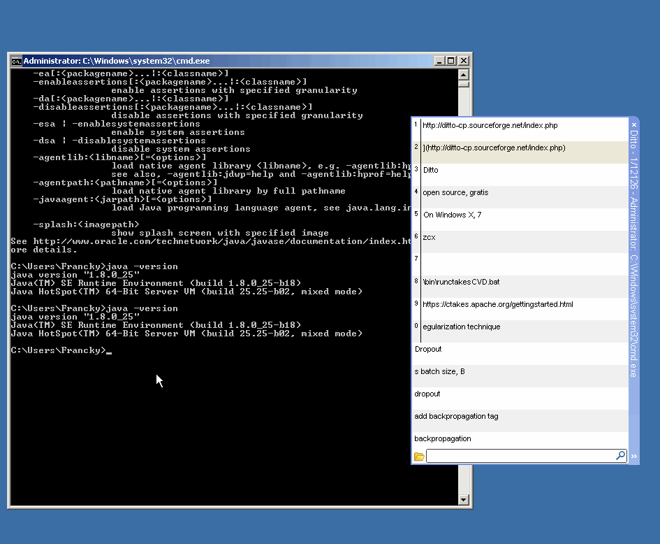 Keyboard shortcut to paste clipboard content into command prompt window