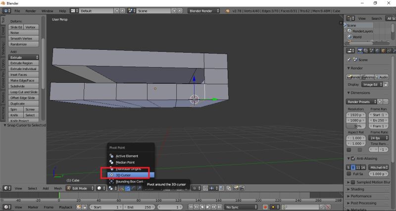 Edit Mode Set Origin To 3d Cursor Without Rotating It Blender Stack - High Quality Retina Geometric Designs | Free Download