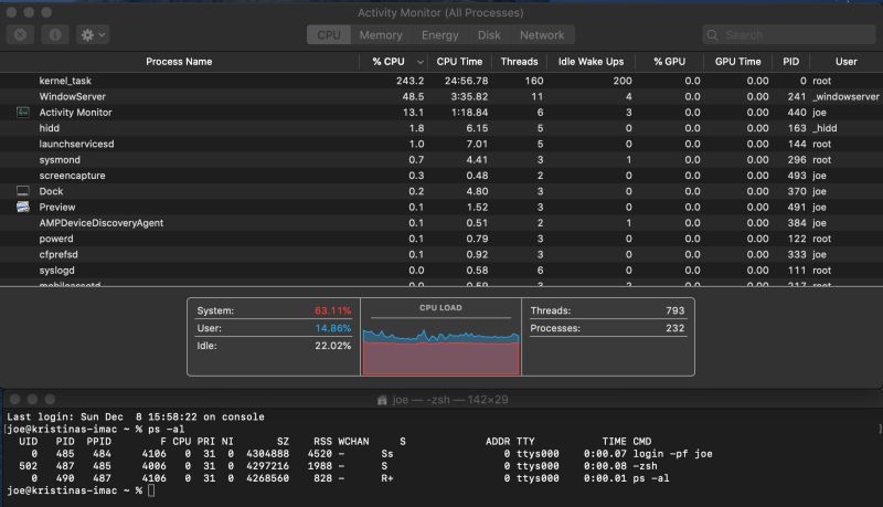 Macos Imac Slow Cpu Gt 103 3 And Idle At 84 Stack Overflow - Premium Nature Illustration Gallery - Retina