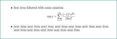 Math Mode Problems With Itemize Tex Latex Stack Exchange - Best Ocean Textures in Full HD