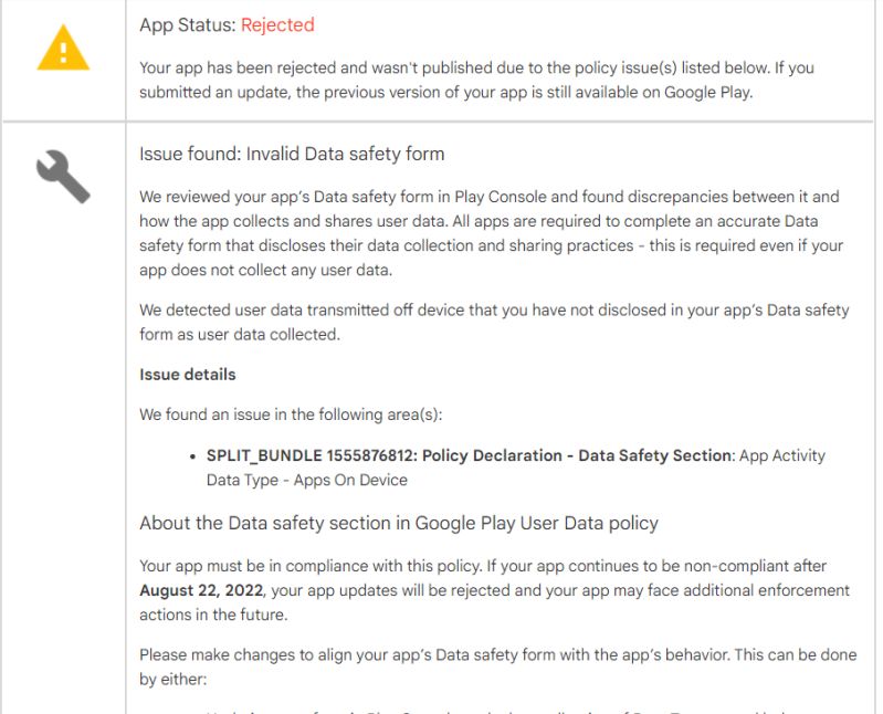 Android Split Bundle 2 Policy Declaration Data Safety Section - Best Landscape Textures in Full HD