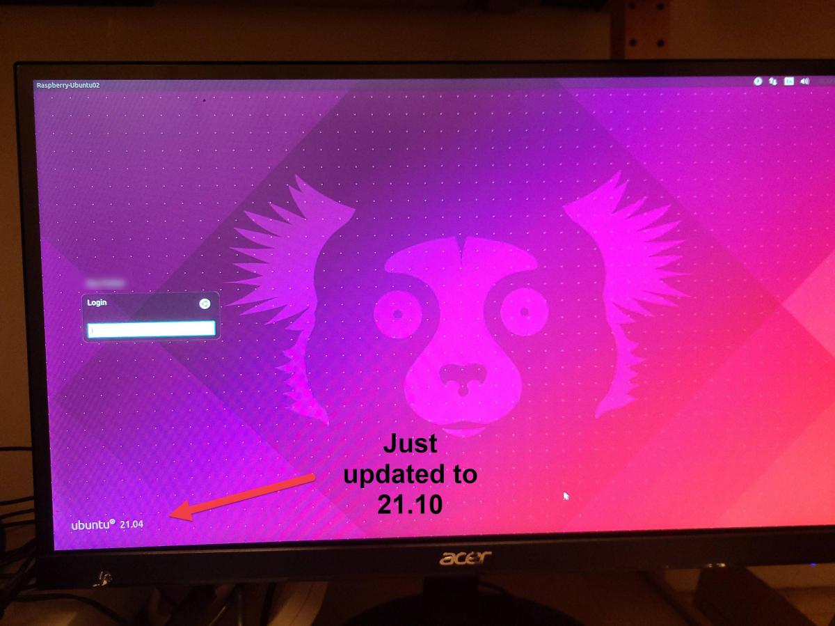 image of desktop at boot
