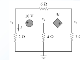 Circuits Finding Voltages Using Mesh Analysis Electrical