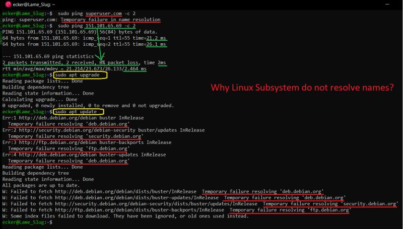 Update Upgrade Debian In Windows Linux Subsystem Temporary Failure - Retina Light Backgrounds for Desktop
