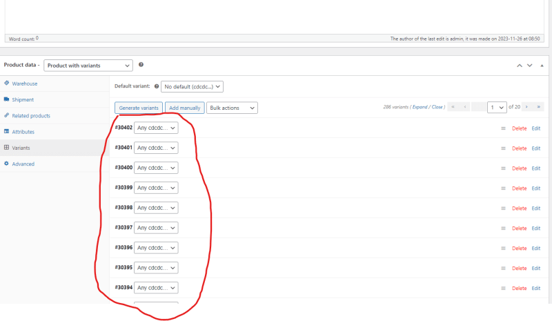 Configuring Variant Attribute At Taxonomy - Premium Space Texture Gallery - 8K