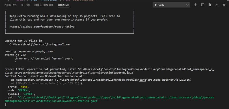 Getting Error When Trying To Install React Navigation Stack Overflow - Premium Vintage Picture Gallery - 8K