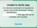 Ios Provisioning Unable To Verify App Message Started To Appear For