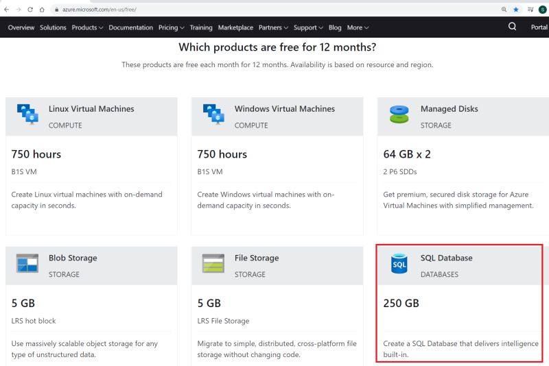 Azure Sql Database Free With Azure Free Account Stack Overflow - Beautiful 8K Sunset Images | Free Download