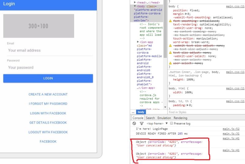 Ionic Framework User Cancelled Dialog 4201 Error When Logging In Facebook Stack Overflow - Premium Colorful Art Gallery - 4K