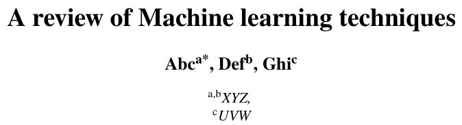 Titles Missing Superscript On Author Tex Latex Stack Exchange - Gorgeous Minimal Background - Retina