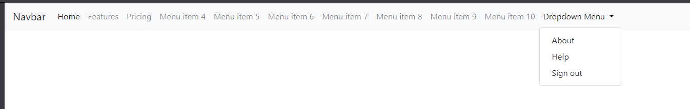 Bootstrap 4 collapse navbar overflow to dropdown verified_user. jquery - Bootstrap 4 flexible responsive navbar menu