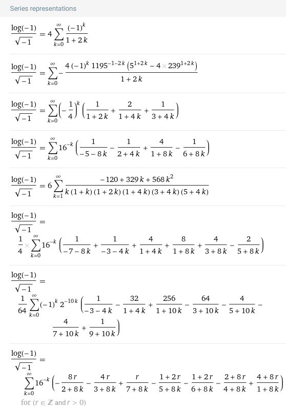Pi Series Representations - Amazing Vintage Design - HD