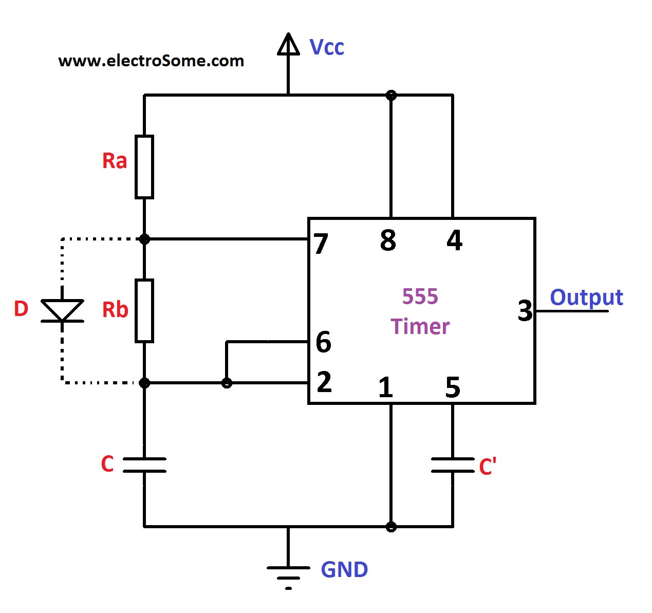 7805 Voltage Regulator Powering Astable 555 Timer Yields Low Voltage As 7805 Voltage Regulator Powering Astable 555 Timer Yields Low Voltage As