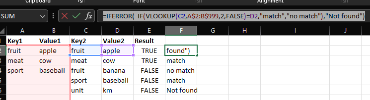 You can also use this kind of formula if the key/value pairs aren't required to be on the same line: