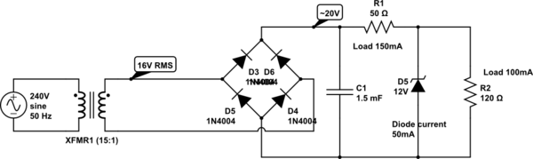Simple Regulated Power Supply Electrical Engineering Stack