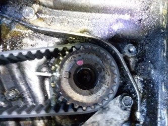 honda timing v6 marks 2001 odyssey belt mark