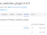 Flutter The Plugin Flutter Webview Plugin Uses A Deprecated Version