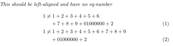 Line Breaking Left Align Text In Math Mode And Break Equations Tex - Mobile Light Images for Desktop