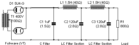 Limiting No Load Output Voltage Of A Tube Amp Power Supply