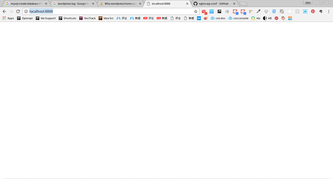 One of the easiest ways to solve the white screen of death in wordpress is by emptying your cache. Why Wordpress Home Page Is Blank Stack Overflow