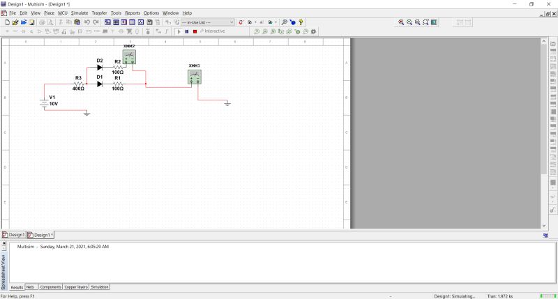 Diodes Difference Between Simulator And My Analysis Electrical - Best Ocean Illustrations in Retina