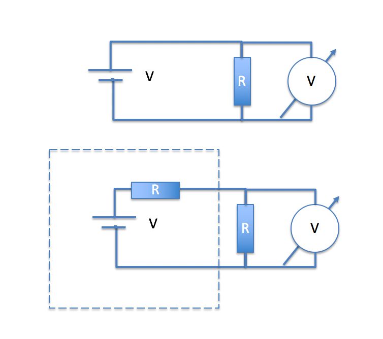 Electric Circuits Voltmeter Readings Physics Stack Exchange - Mobile Geometric Wallpapers for Desktop