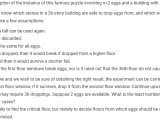 Algorithms Egg Dropping Problem Binomial Coefficient Recursive