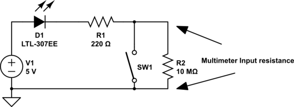 Voltage Drop Across Led In Open Circuit Electrical Voltage Drop Across Led In Open Circuit Electrical