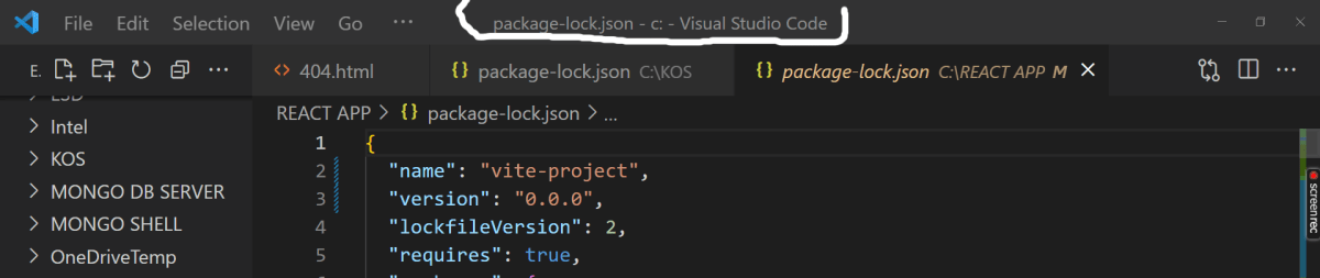 screenshot of window's top bar text, and shortened menu with three dots button to see more